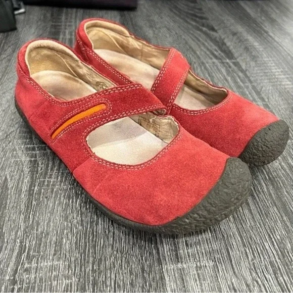 Keen Red Mary Jane Shoes Size 6 - Picture 1 of 10